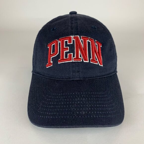 Penn Quakers NCAA Navy Blue Legacy Fitted Hat Mens Small - Picture 2 of 5